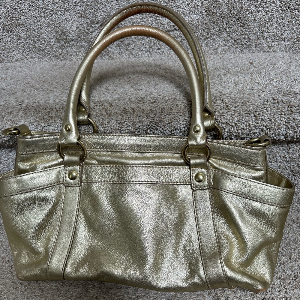 J Crew gold purse